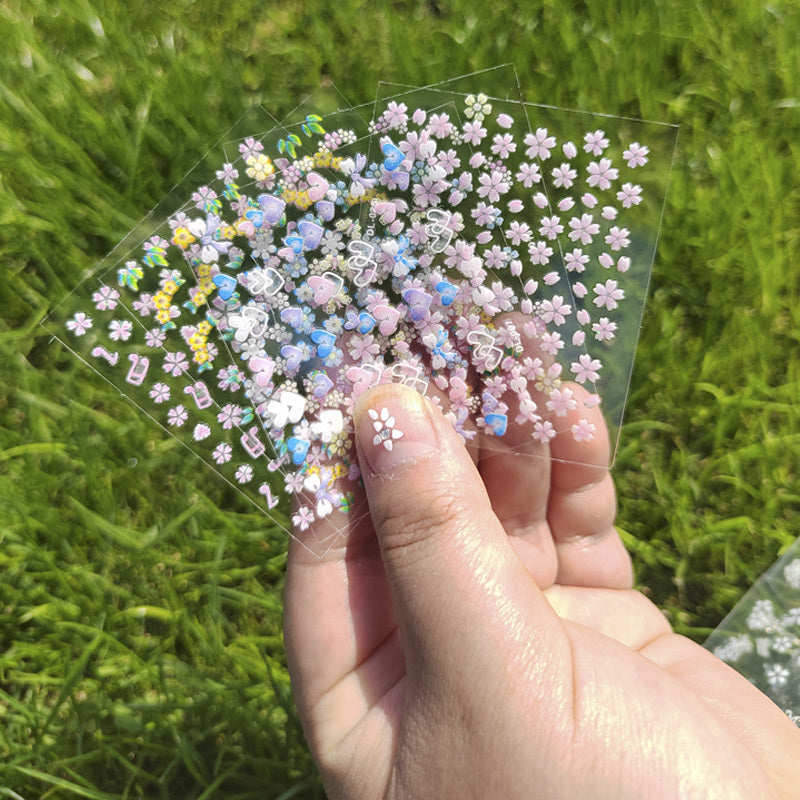 30 Sheets 3D Nail Decals and Lovely Nail Stickers