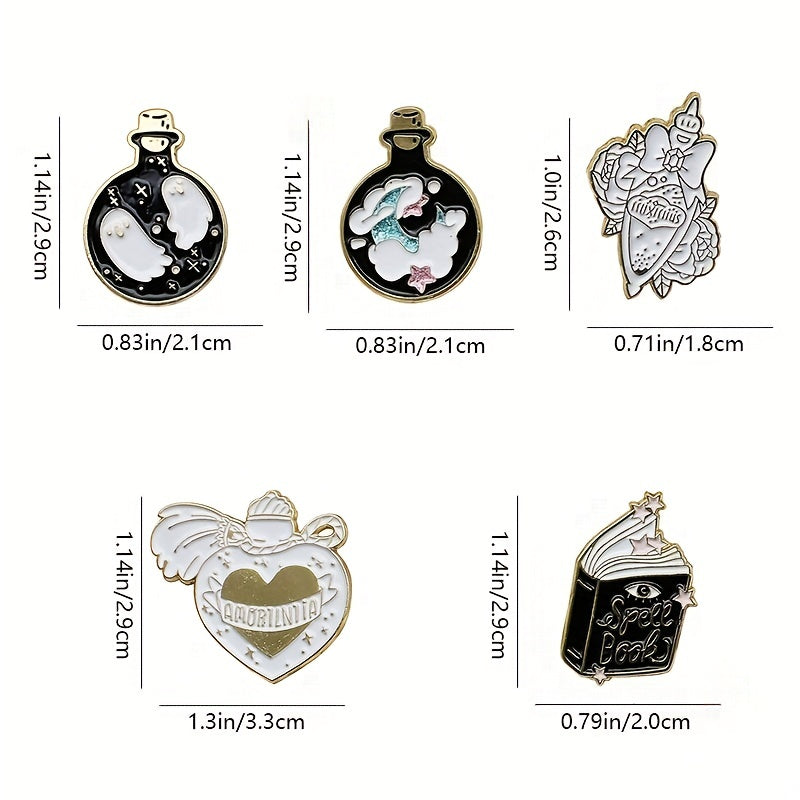 Spice Book Men's Novel Lacquer Enamel Brooch