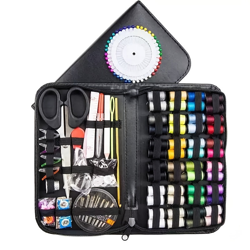 172pcs Sewing Kit Box 48 Thread Rolls Home Travel Craft Set Hand Sewing
