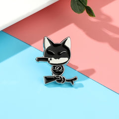 Cute Cat Enamel Kitten Brooch Pin