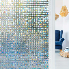 Privacy Window Film Stained Glass Rainbow Decorative Vinyl UV Blocking