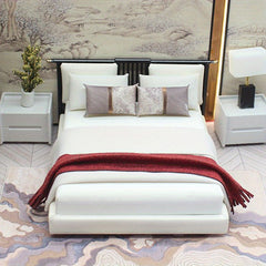 Chinese Style Double Bed Mini Furniture for Sand Table Decoration