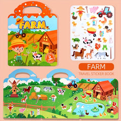 Kids Theme Sticker Book Creative Jelly Stickers