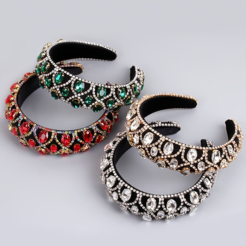 Vintage Baroque Rhinestone Hairband Boho Headband