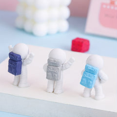 2pcs Spaceman Eraser Astronaut Shape Eraser Student Stationery Prize