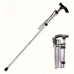 1pc Folding Aluminum Telescopic Trekking Pole Lightweight for Hiking