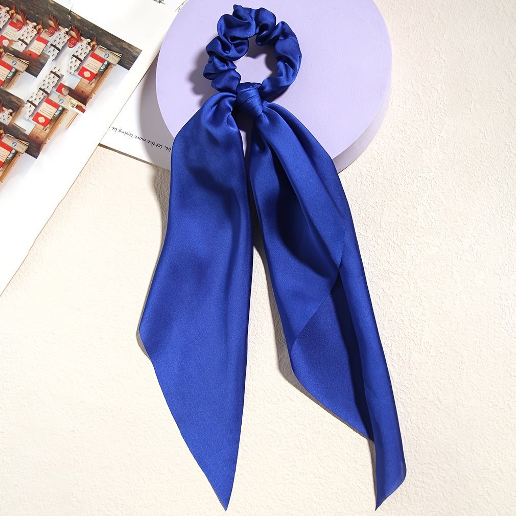 2pcs Knotted Bow Hair Scrunchies Elastic Hair Scarf Scrunchies Hair Ties Bands