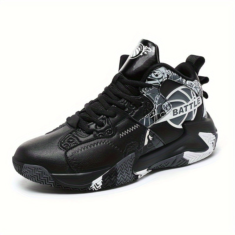 Men's High Top Basketball Shoes Soft Sole Shock Absorption