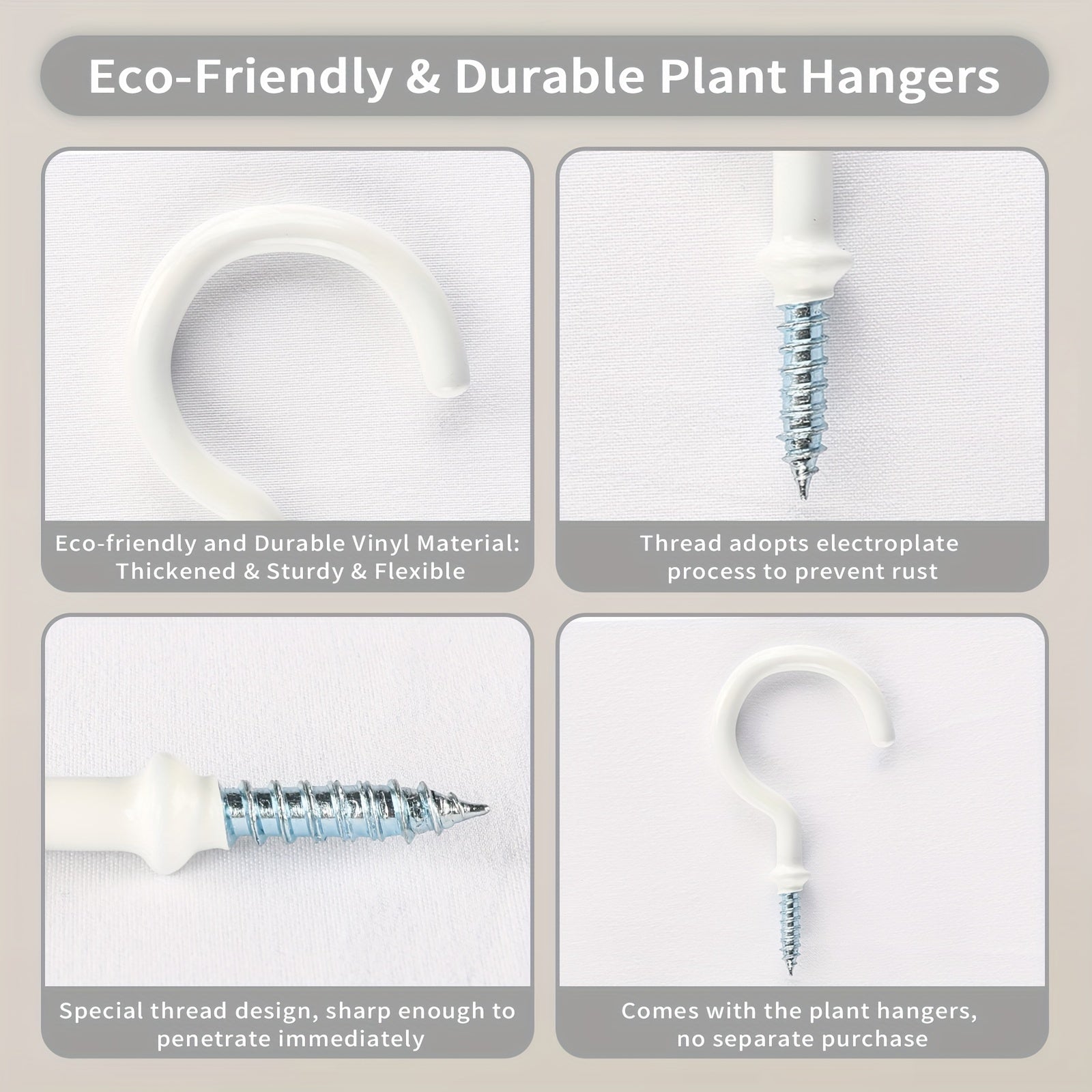 2 Pack Macrame Plant Hanger for Indoor & Outdoor - Hanging Planter