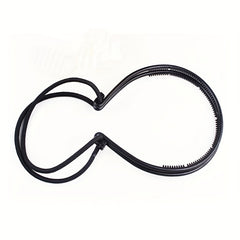 Double Layered Hair Band With Adjustable Rubber Cord