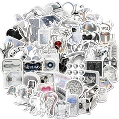66pcs Sparkling Stickers for Phone Laptop Car Bike