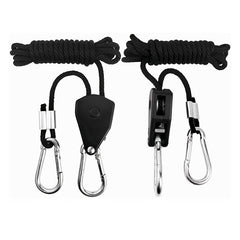 2pcs Grow Light Lanyard Lights Shade Hook Tent Sling Metal Wheel Lighting