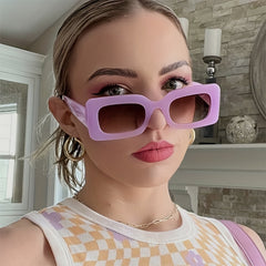 Y2K Rectangle Sunglasses Anti Glare UV400
