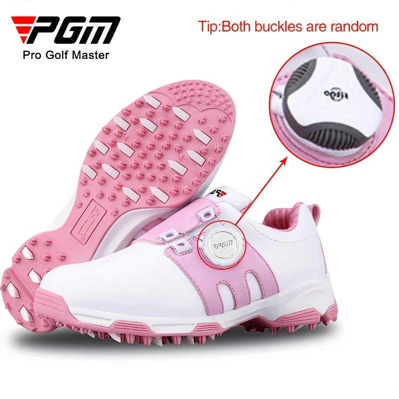Kids Waterproof Golf Shoes with Rotary Buckle