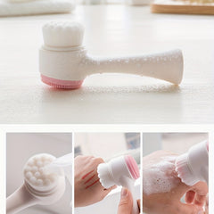 Silicone Soft Hair Face Wash Brush Manual Cleansing Brush