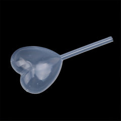 50pcs Heart Shaped Plastic Pipette Dropper for Easy Macaron & Jam Injection