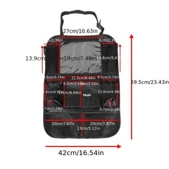 2pcs Car Back Seat Organiser Tablet Holder Storage Kick Mats Kids Toys Pockets