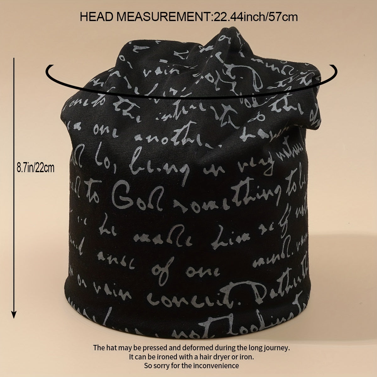 Vintage Solid Unisex Thin Turban Cap Elastic Breathable Beanies