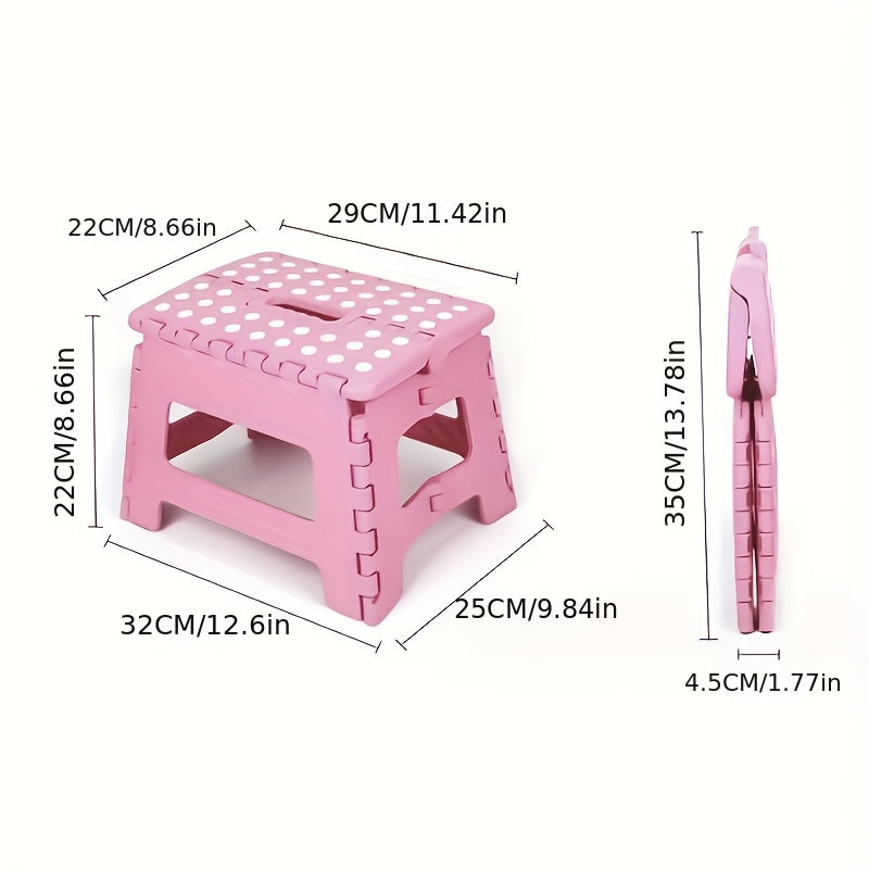 Portable Folding Stool Lightweight Chair for Bathroom Bedroom Kitchen