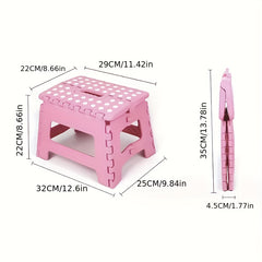 Portable Folding Stool Lightweight Chair for Bathroom Bedroom Kitchen