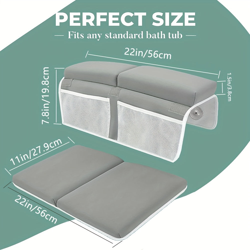 Baby Bath Kneeler & Elbow Rest Set with Memory Foam Thickest Pad