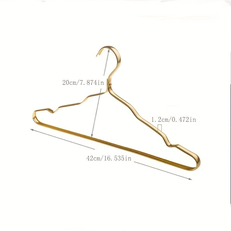 5pcs Aluminum Clothes Hanger Non-marking Non-slip for Dormitory Home