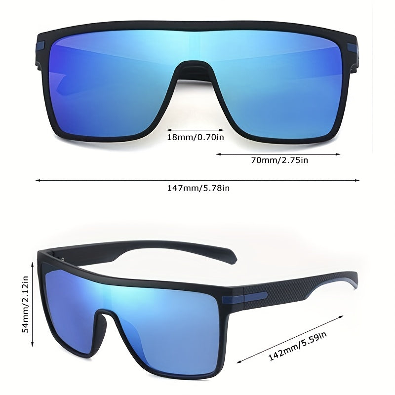Square Polarized Sunglasses Men Outdoor Driving Fishing UV Protection