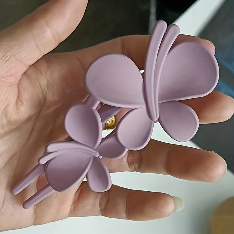 Frosted Butterfly Hair Clip Vintage Barrette Women Hair Accessories