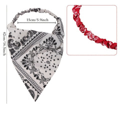Boho Vintage Turban Headwrap Triangle Kerchief Bandanas For Women Girls