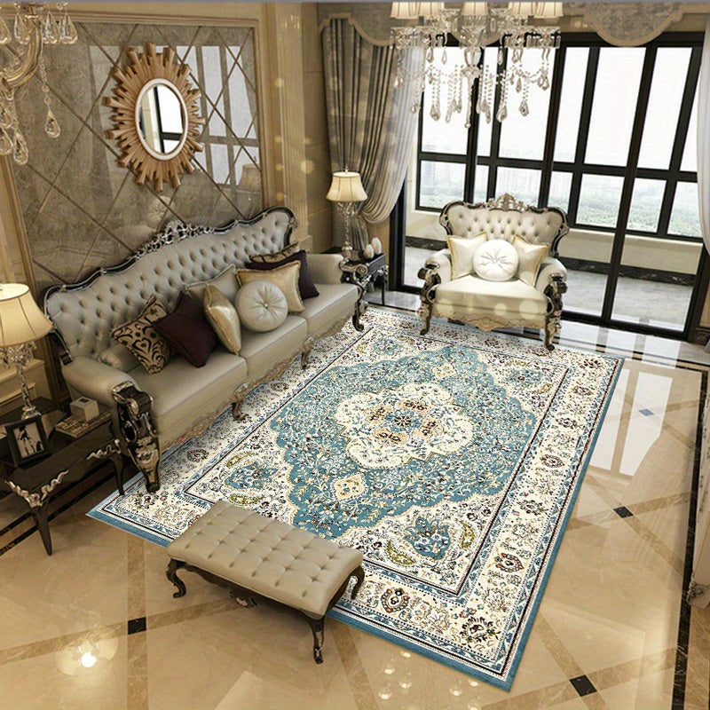 Vintage Boho Area Rug Non-slip Soft Polyester Mat