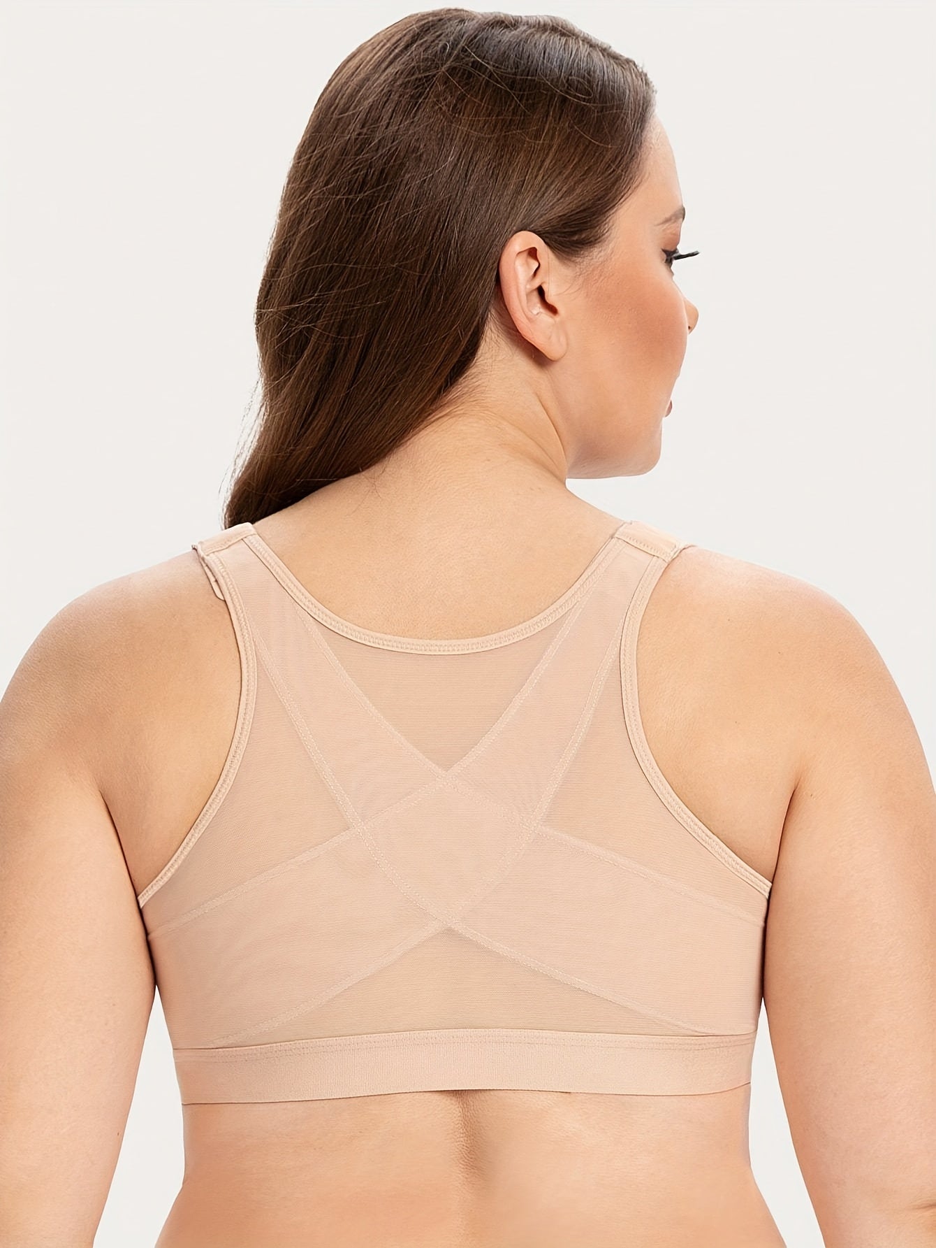  Bra Women's Plus Front Closure Post Surgery Bra