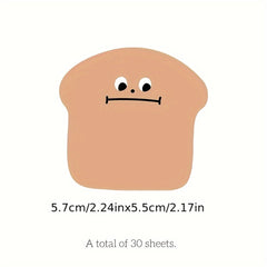 Fruit Toast Signature Stickers Set - 7 Books, 30 Sheets Each - 3D Notes