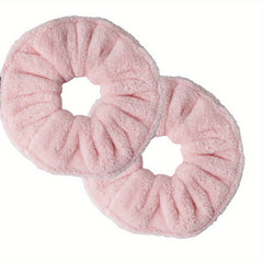 2 Pcs Large Towel Scrunchies Hair Ties For Women And Girls