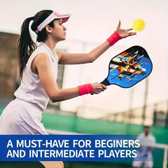 Pickle Ball Racket Set Glass Fiber PP Honeycomb Core Racket