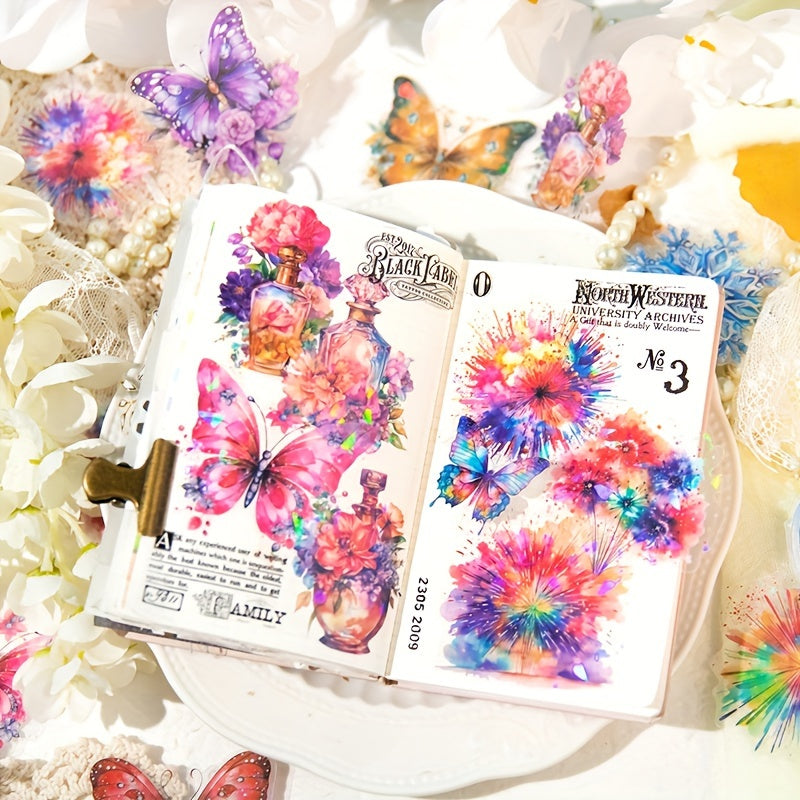20pcs Pet Sticker Ryukyu Series Glossy Journal Decoration