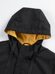 Men's Mid Length Casual Hooded Jacket