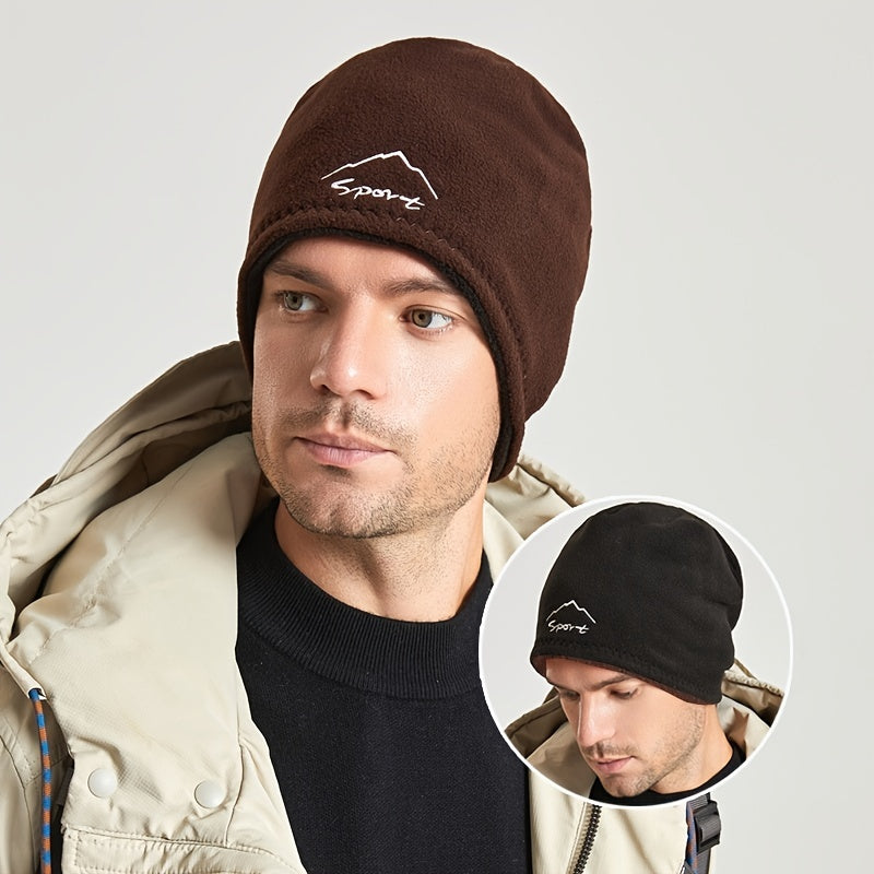 Men's Reversible Knit Beanie Winter Hat