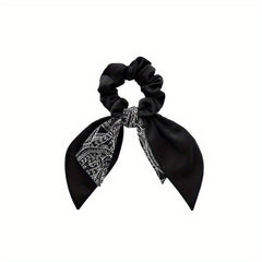 Bow Decor Scarf Scrunchies Candy Hair Rope Sweet Hair Ring