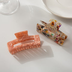 Square Geometric Hair Claw Clip Non Slip Strong Hold Grip Hair Jaw Clip