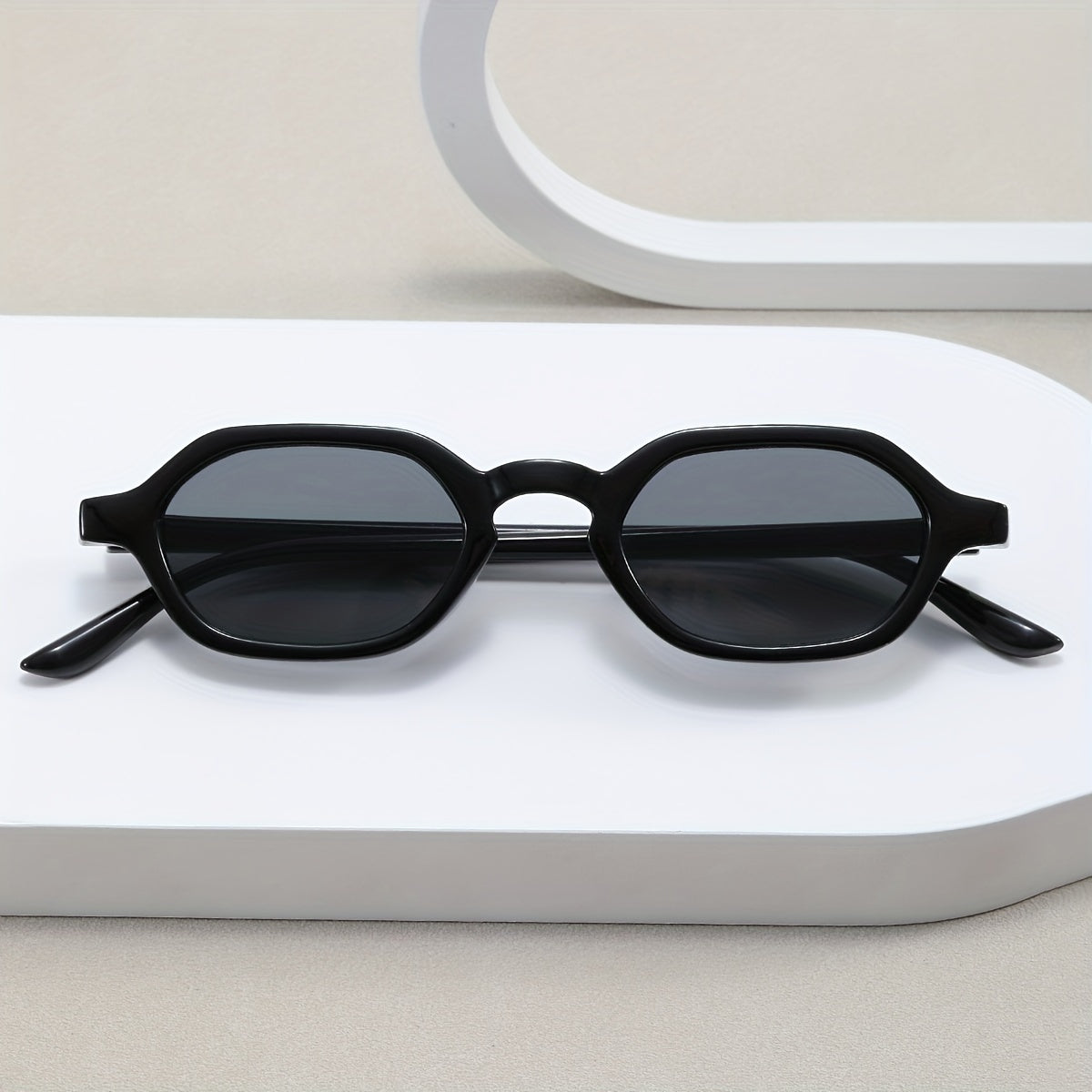 Y2K Geometric Sunglasses HipHop Anti Glare UV400
