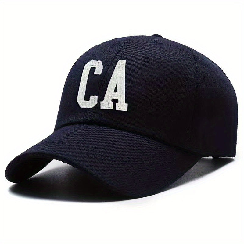 CA Letter Soft Top Baseball Cap Embroidered Outdoor Hat
