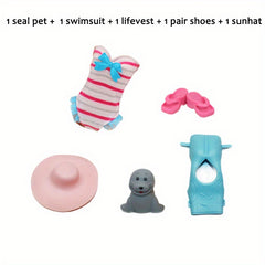 4Pcs Doll Swimwear Set Accessories For 11.5'' Dolls Girls Toys