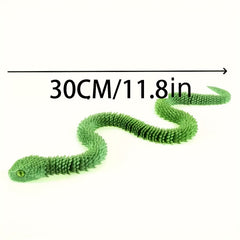 Customizable 3D Printed Snake Shaped Sculpture Desk Decor