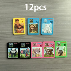 12pcs Plastic Animal Sliding Puzzle Huaron Road Toy Puzzle Party Prize