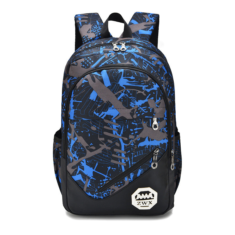 Men's Backpack Student Bag 3-Piece Set Outdoor Travel Mountaineering Bag