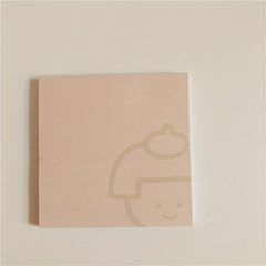 Book Cartoon Bread Memo Memo Notebook Sticky Notes 50 Sheets