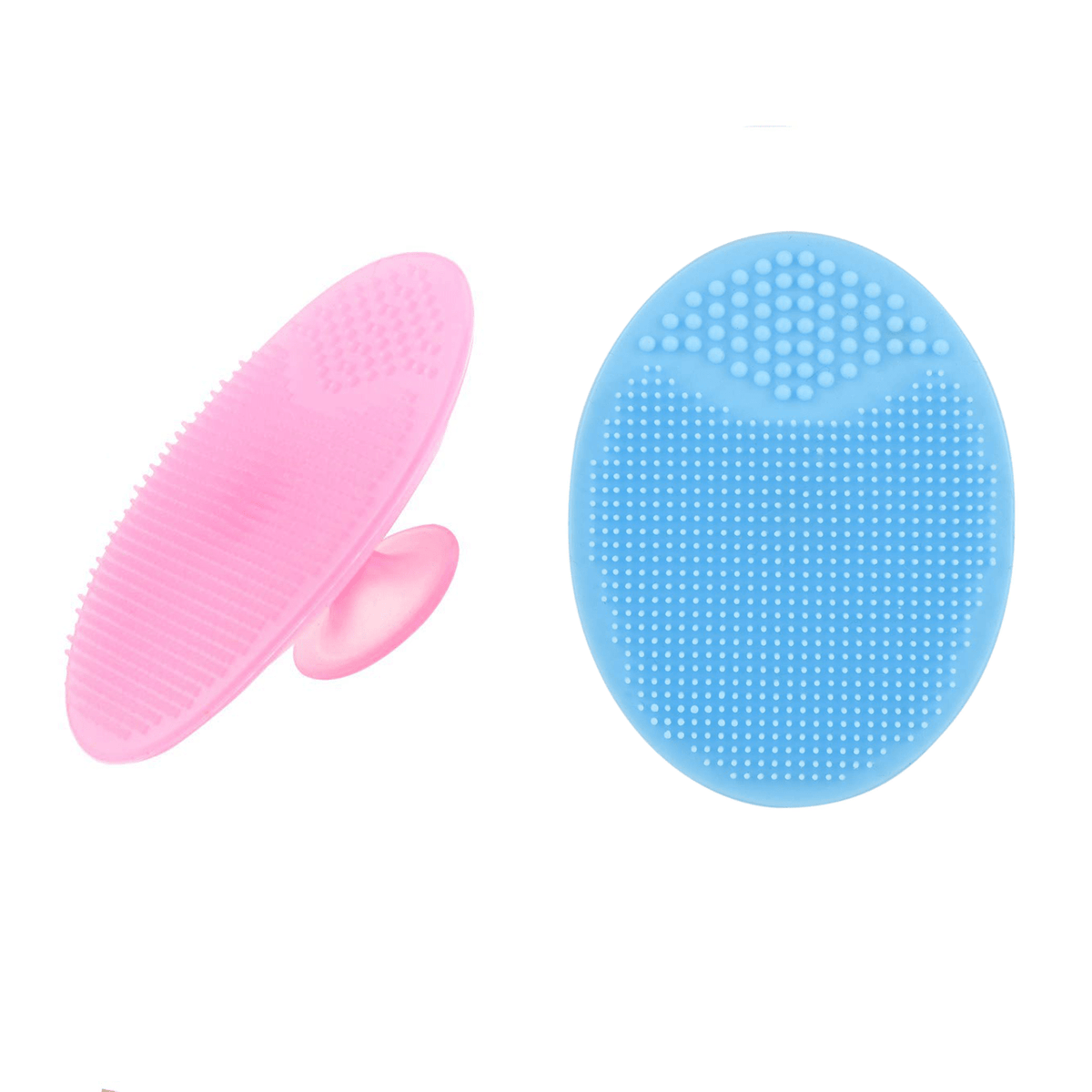Silicone Face Scrubber 2 Pack Facial Cleansing Pad Exfoliator Face Brush
