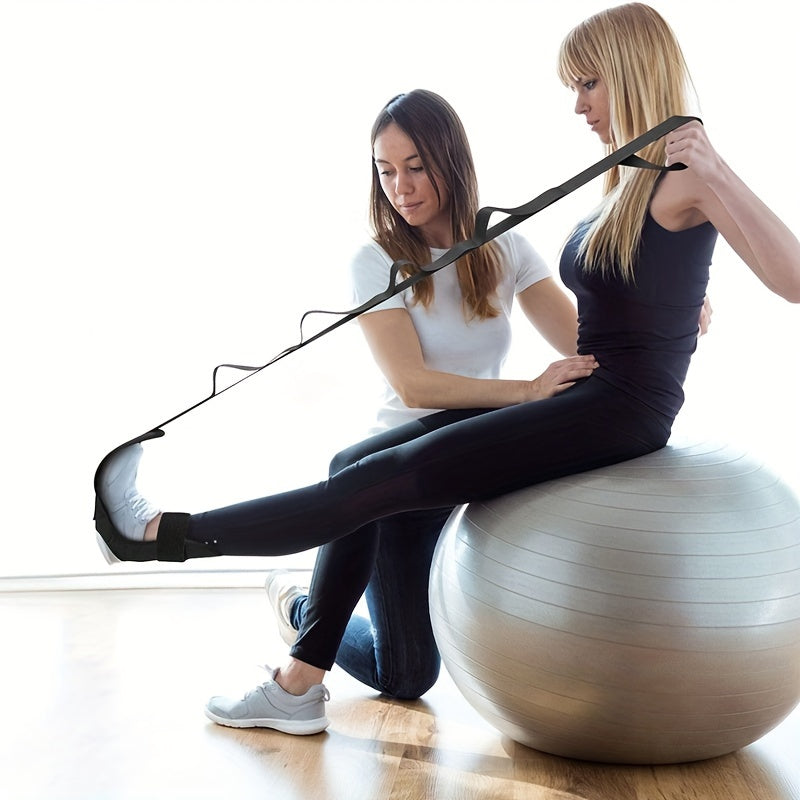 Yoga Stretching Band Fitness Rope with Foot Sleeve for Body Shaping