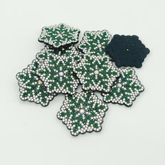 10pcs Rhinestone Snowflake Christmas DIY Decoration Patch Clothing Accessories