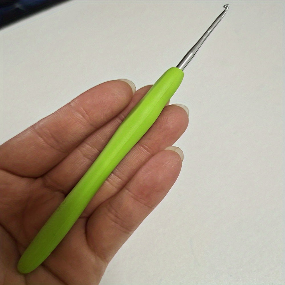 1pc 2mm-10mm Crochet Hook Set Aluminum with Silicone Handle